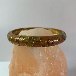 Enameled bangle bracelet